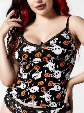Killstar Haunted Pumpkin Cropped Cami